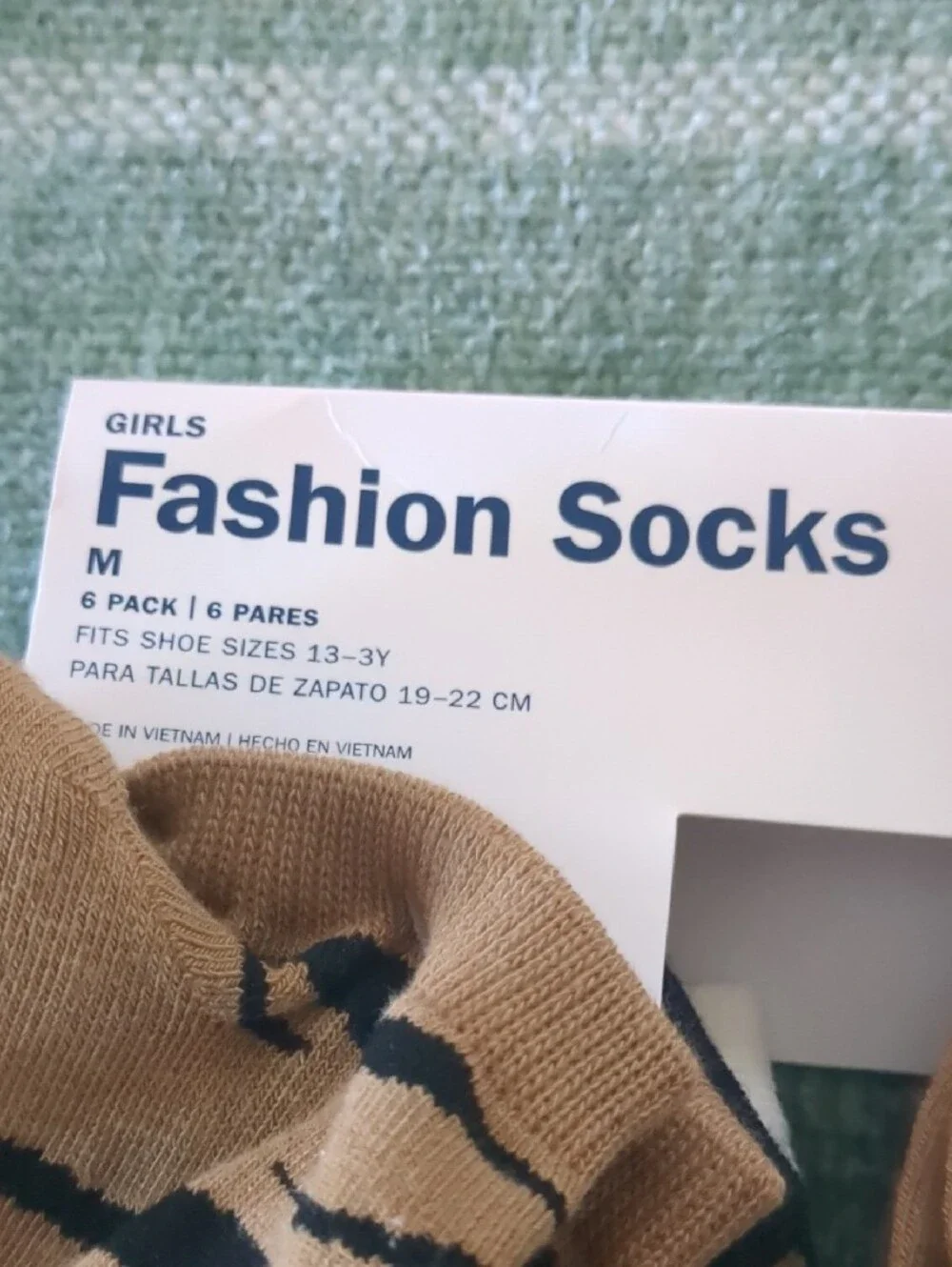 Old Navy Kids No-Show Socks Pack - Tan, Black & White Animal Prints